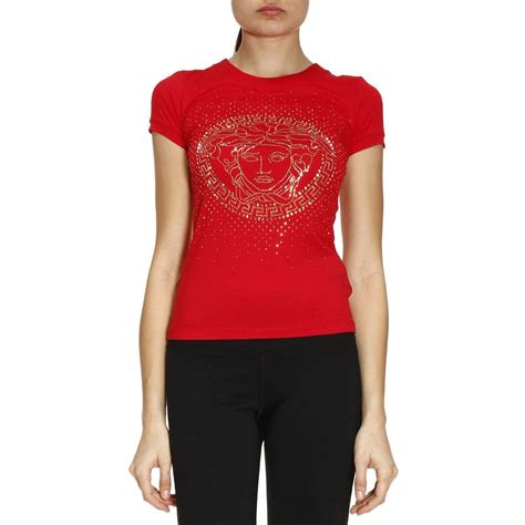 versace woment tee red|Versace tee shirts for men.